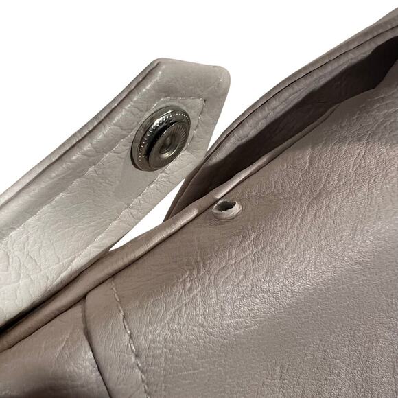 Bollrllr Women Floral Print Embroidered Faux Leather Jacket Lapel Collar Size L - Picture 5 of 9